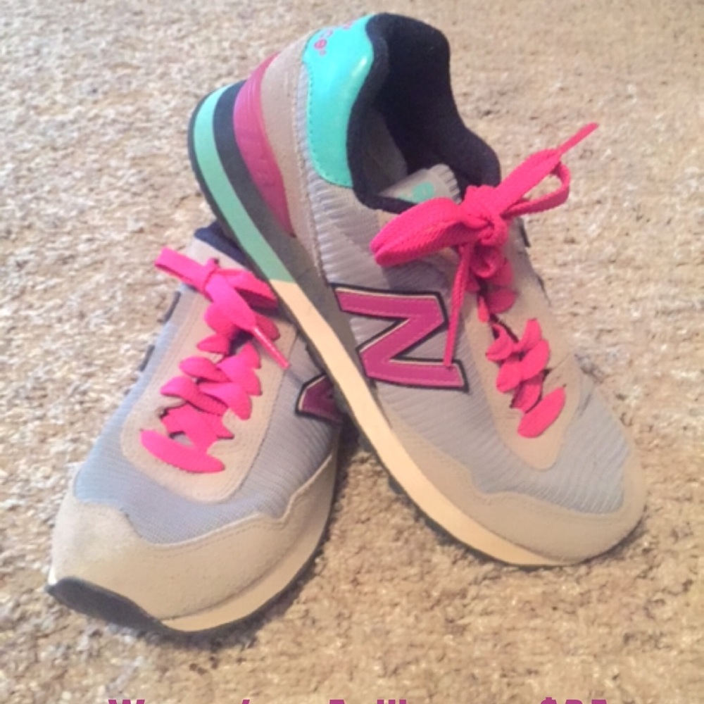 PINK and TURQUOISE classic new balance